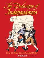 The Declaration of Independence Book Cover - three revolutionary people marching 