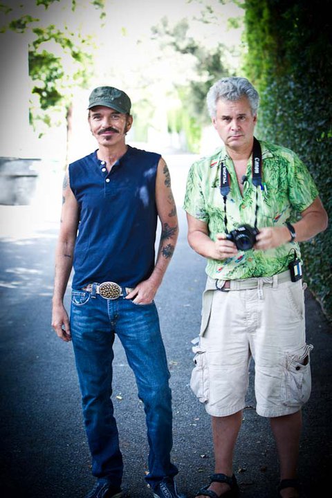 Harvey Hubbell with actor Billy Bob Thornton