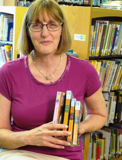 Librarian Supports Students with Learning Ally Book Labels