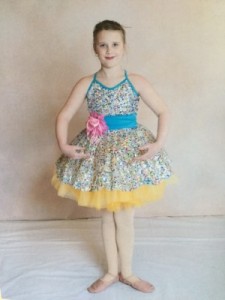 Anna in a dance costume