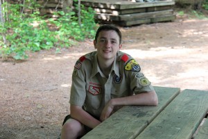Logan in Scout Uniform