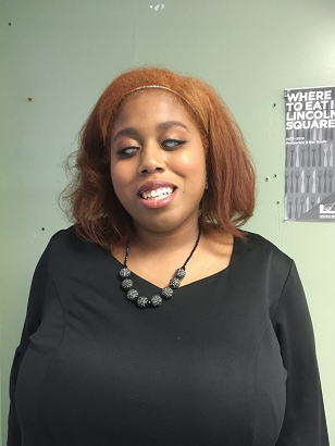 Hunter College Visually impaired student