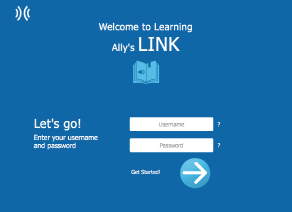 Screenshot of Learning Ally's Link